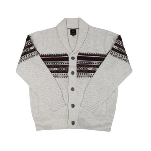 Button Schawl Aztec Cardigan