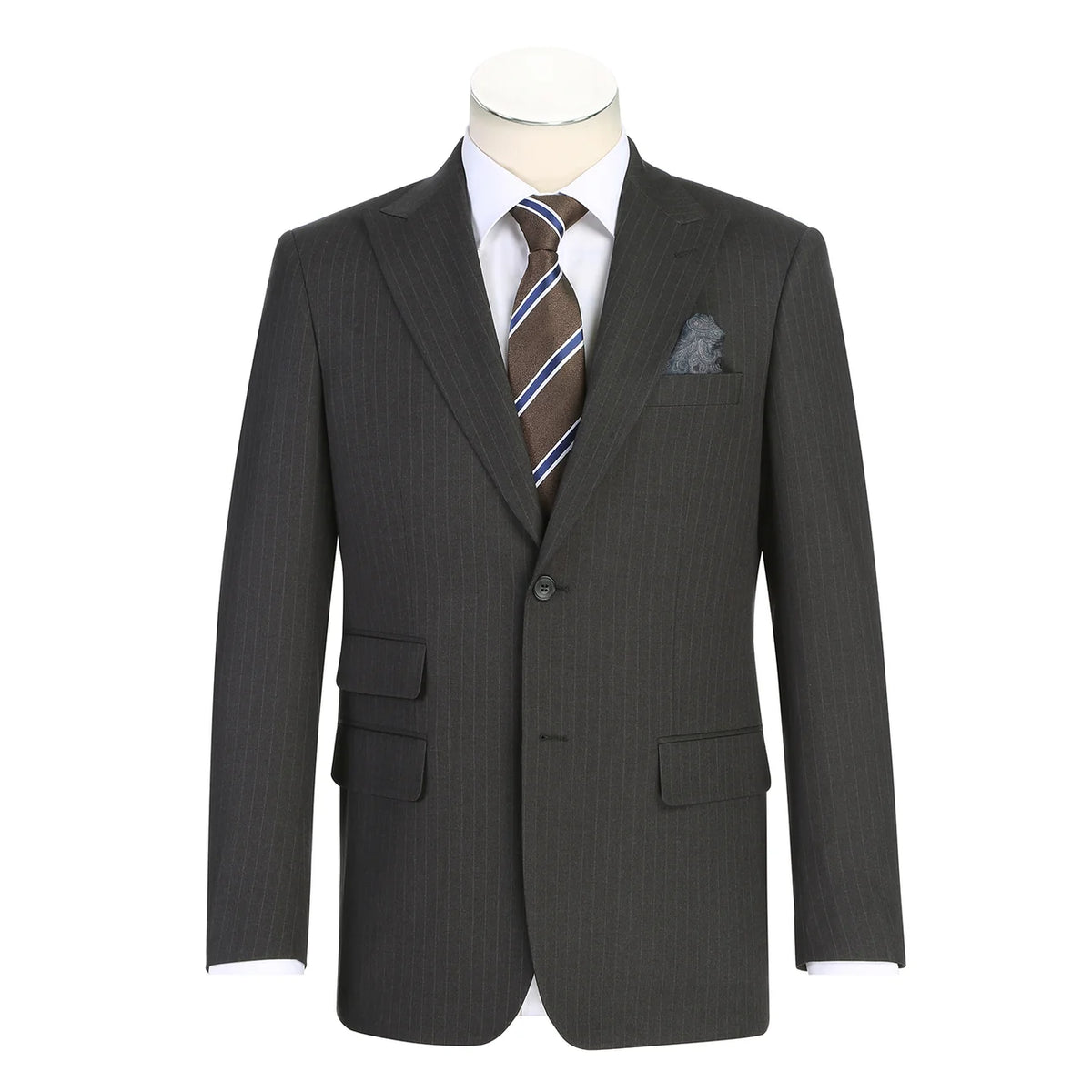 700 Signature Charcoal Slim Fit 2 Peak Lapel