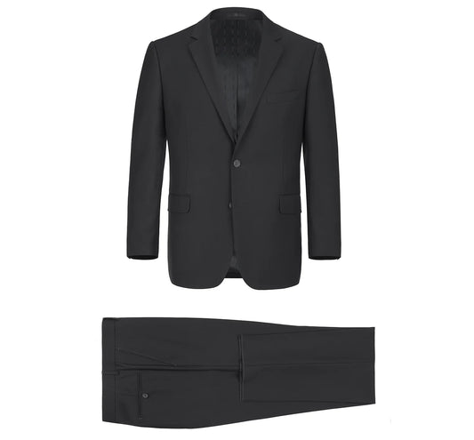 700 Signature Black Classic Suit No Vest