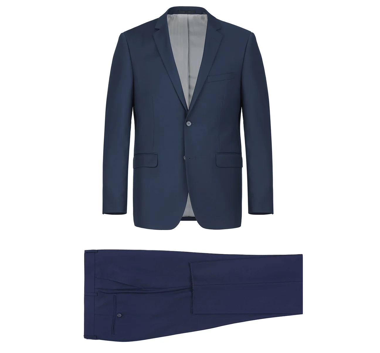 700 Signature Navy Slim Suit No Vest