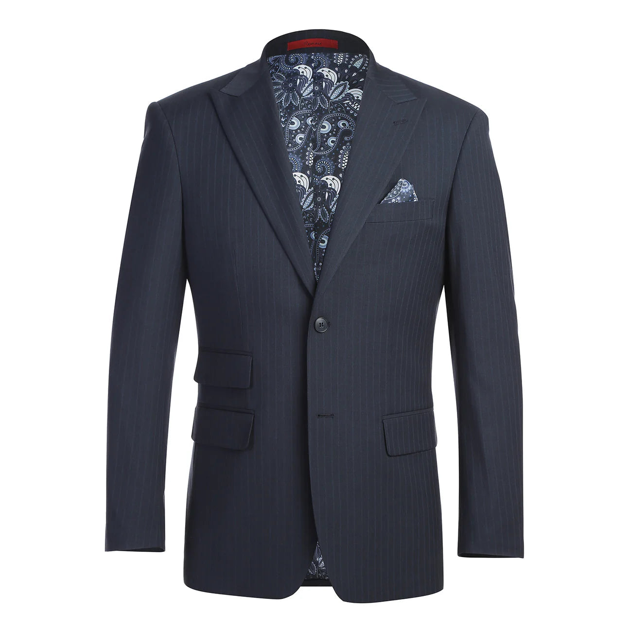 Slim Fit Pinstripe Peak Lapel