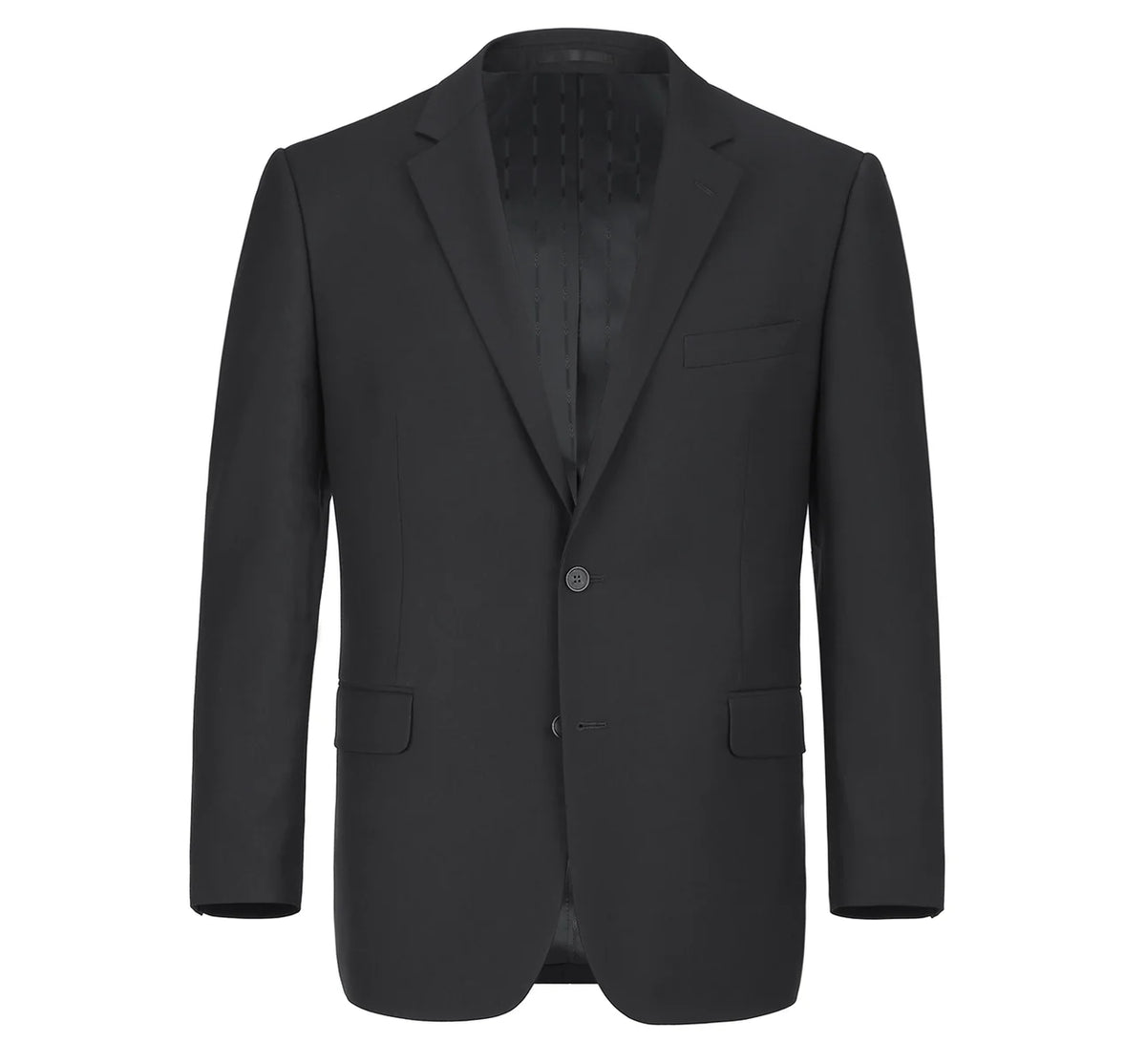 700 Signature Black Classic Vested Suit