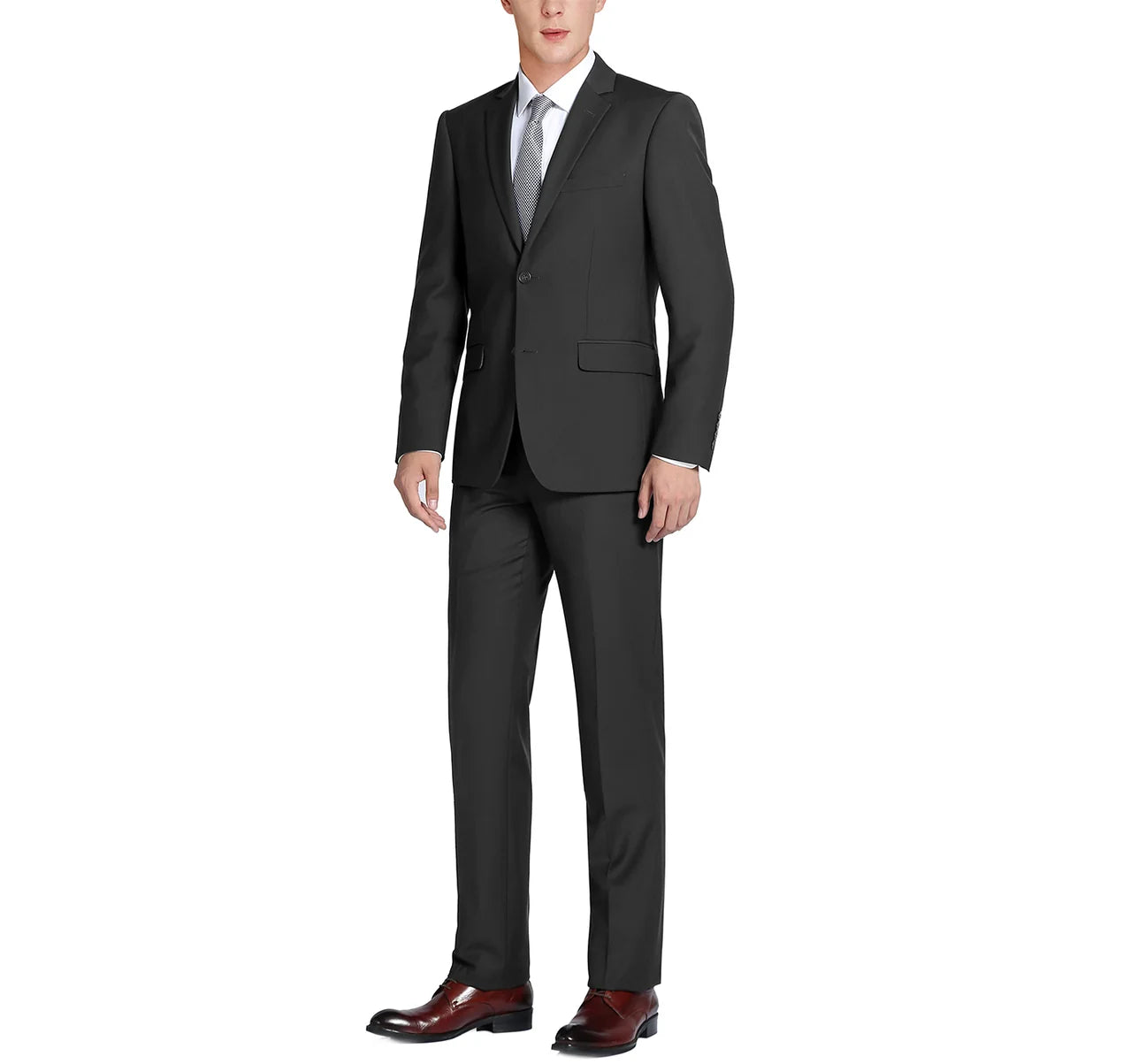 700 Signature Black Classic Suit No Vest