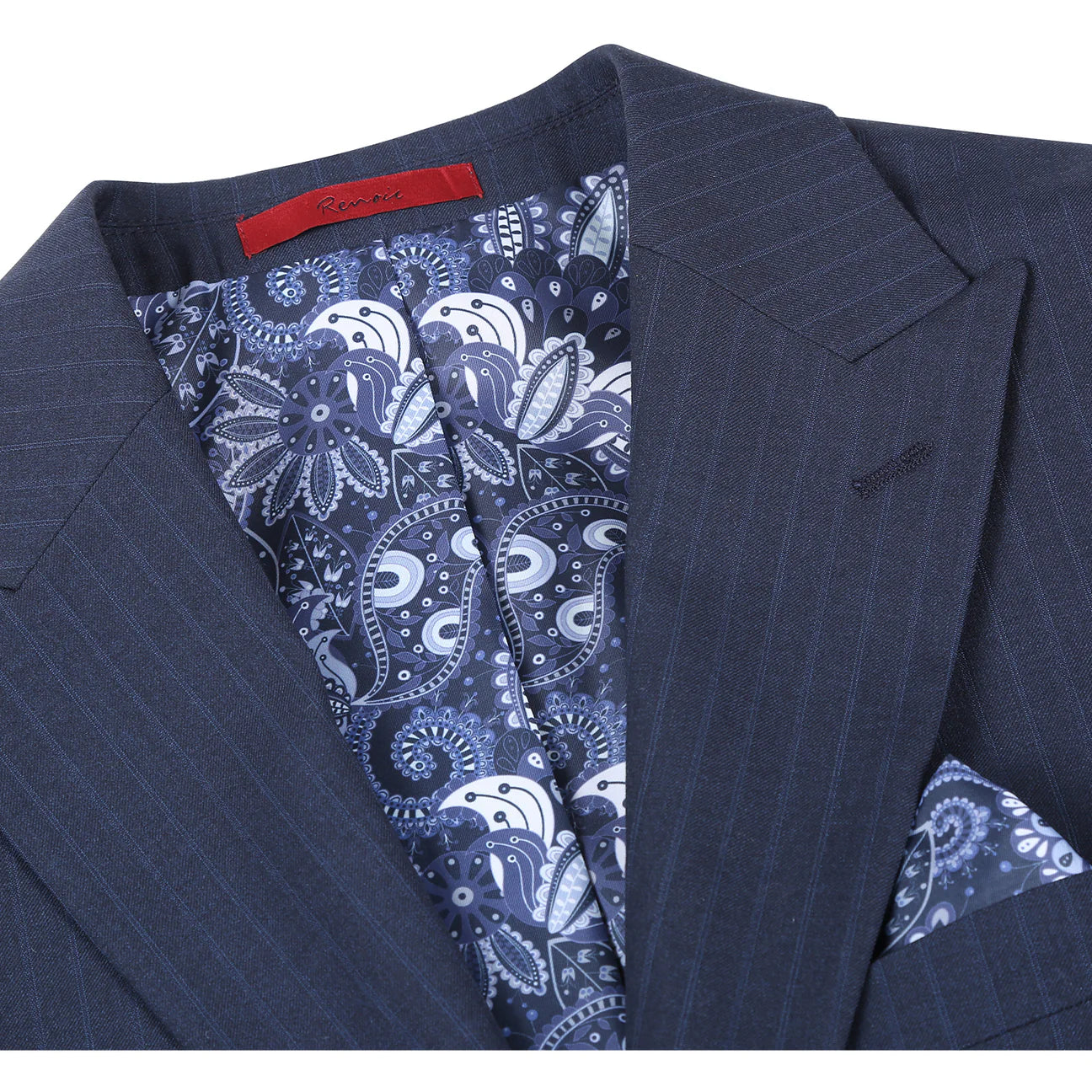 Slim Fit Pinstripe Peak Lapel