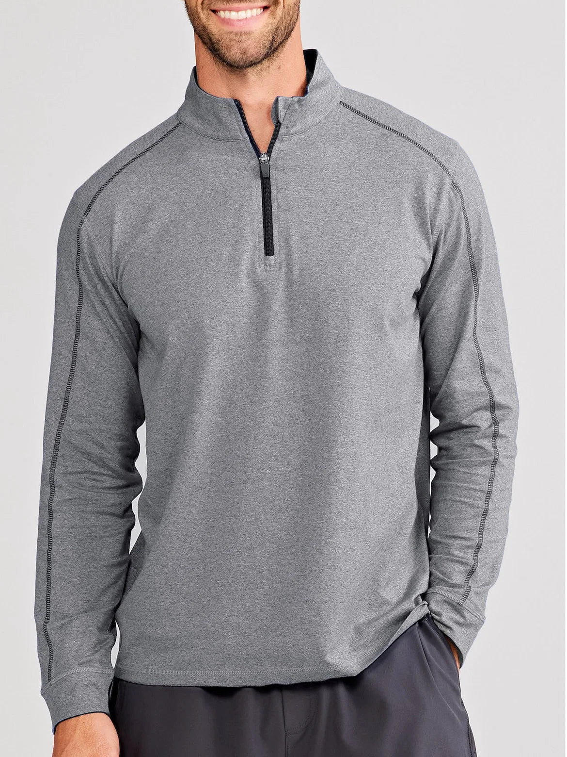 Men's Heathered Carrollton Quarter Zip
