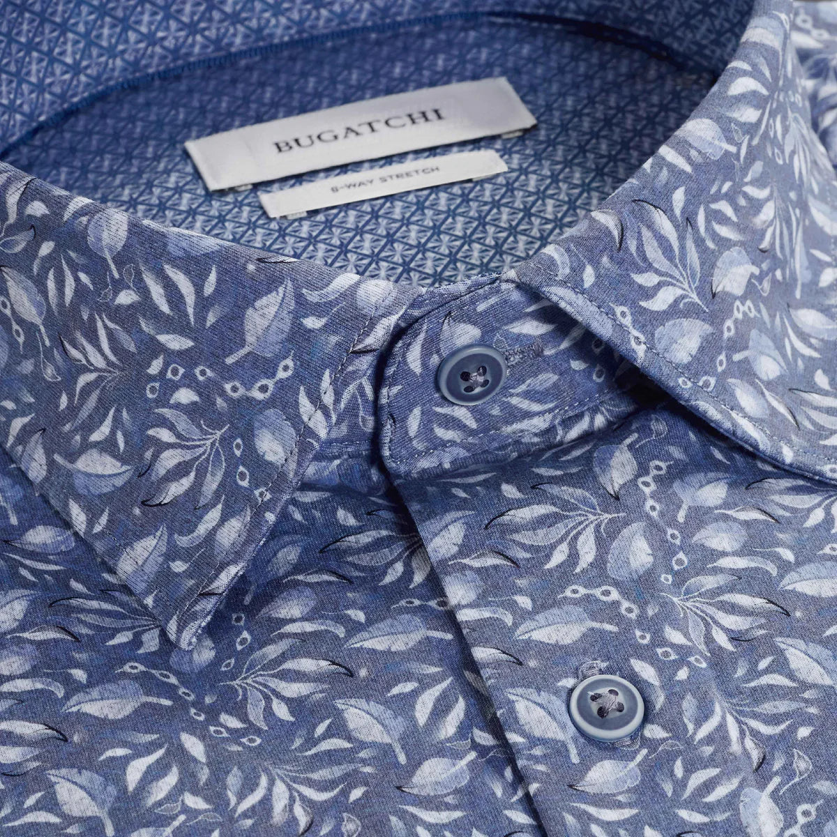 Jimmy Double Sided Geometric Leaf Print OoohCotton Shirt