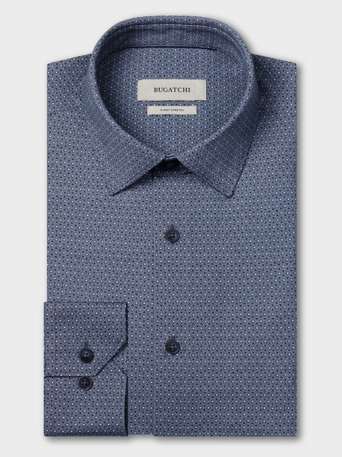 James Oooh Cotton Navy Long Sleeve