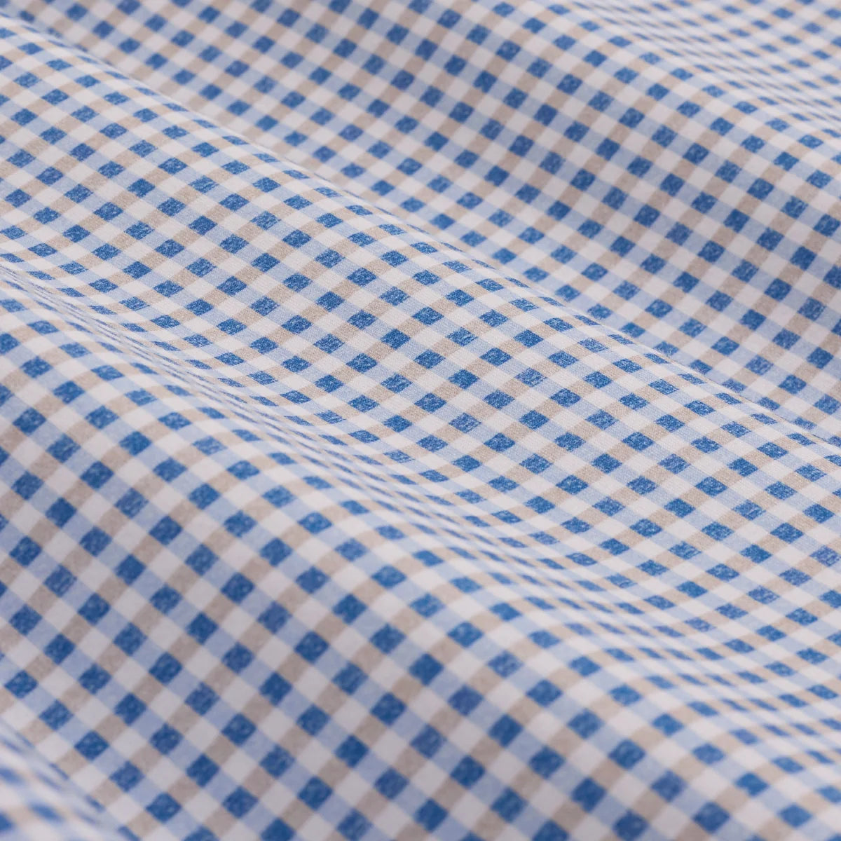 James Oooh Cotton Navy Gingham