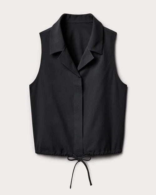 Mirage Sleeveless Notch Blouse