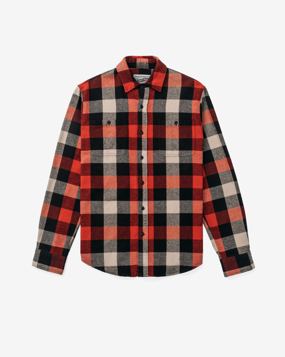 Plaid Cotton Flannel Shirt