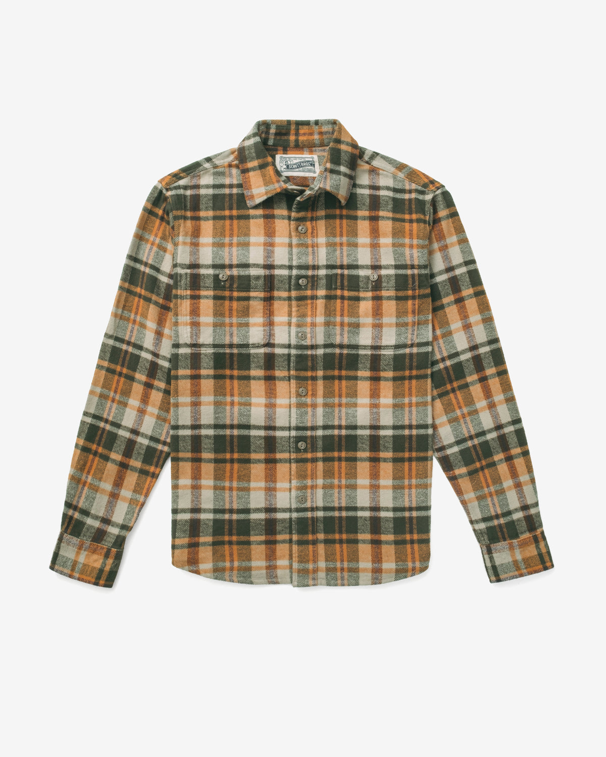 Plaid Cotton Flannel Work Shirt