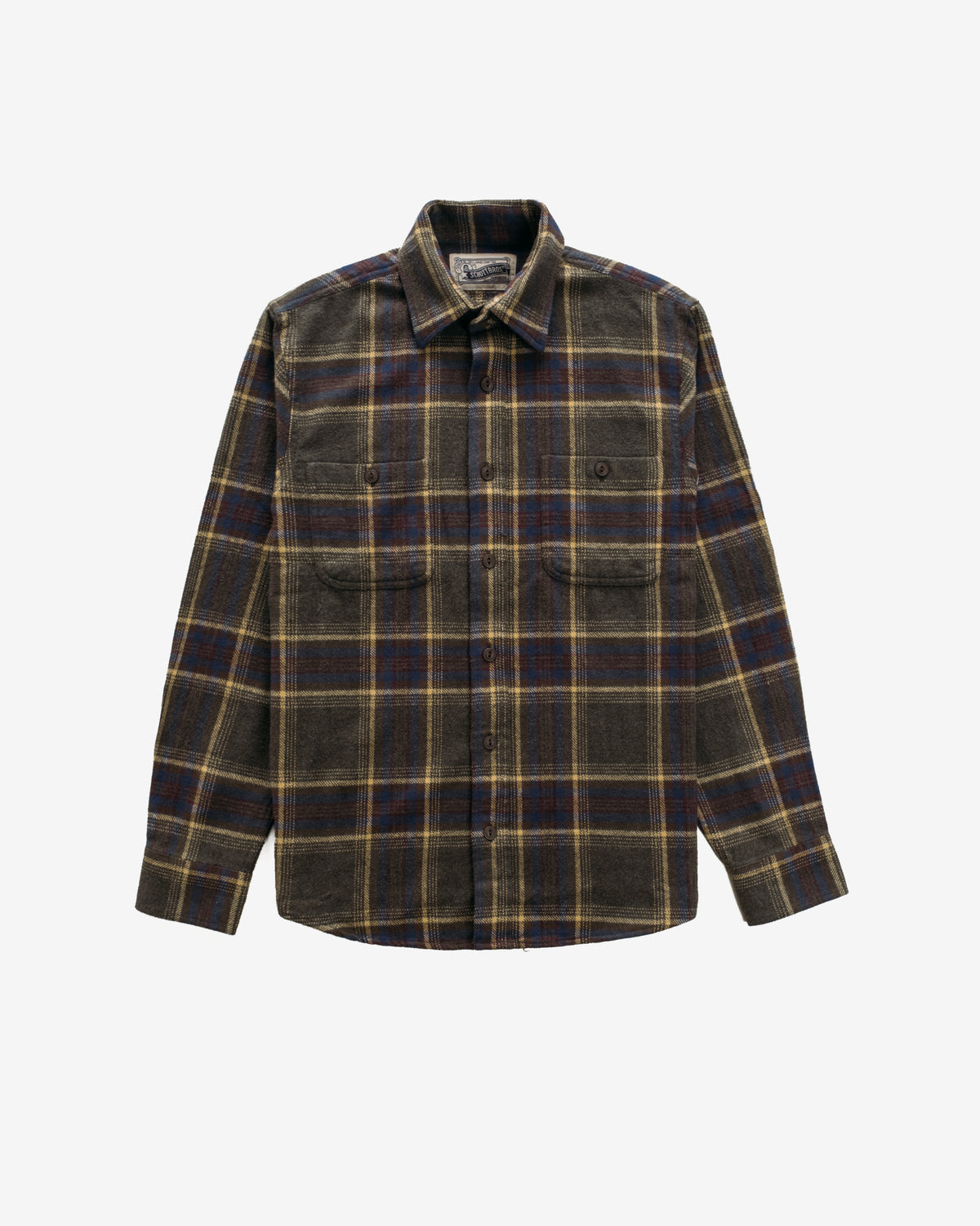 Plaid Cotton Flannel Work Shirt