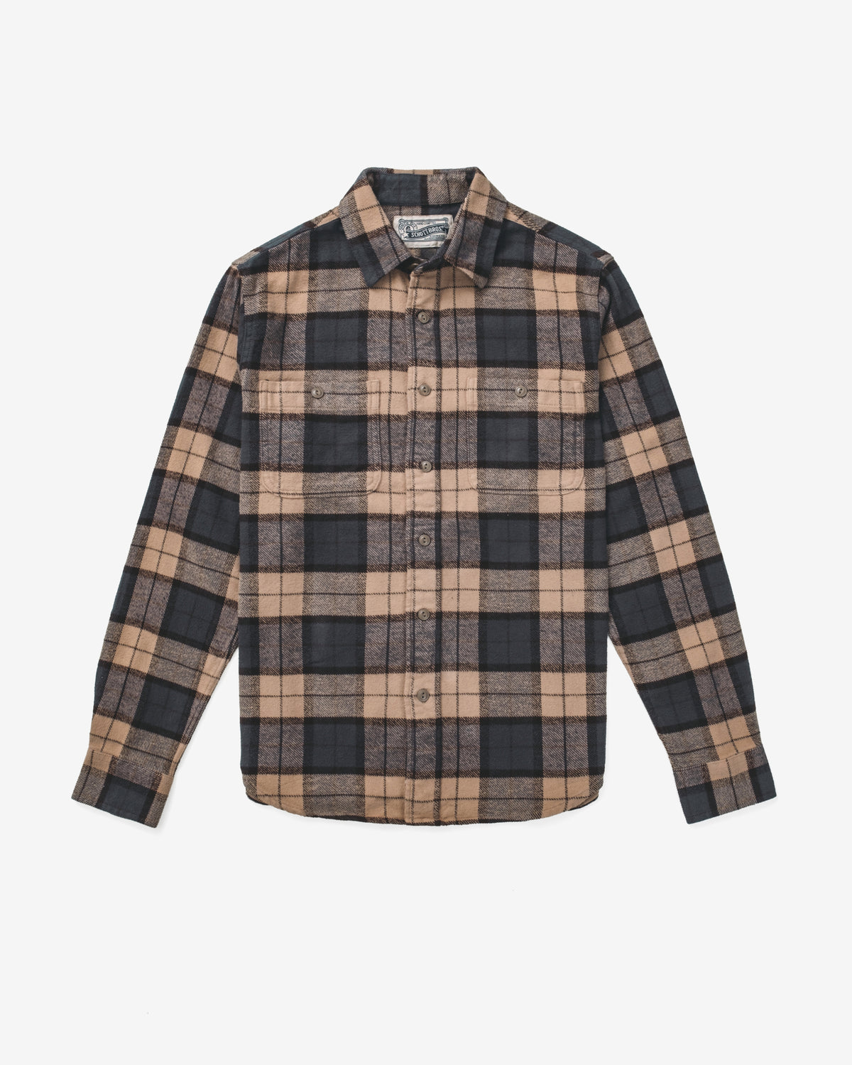 Plaid Cotton Flannel Work Shirt