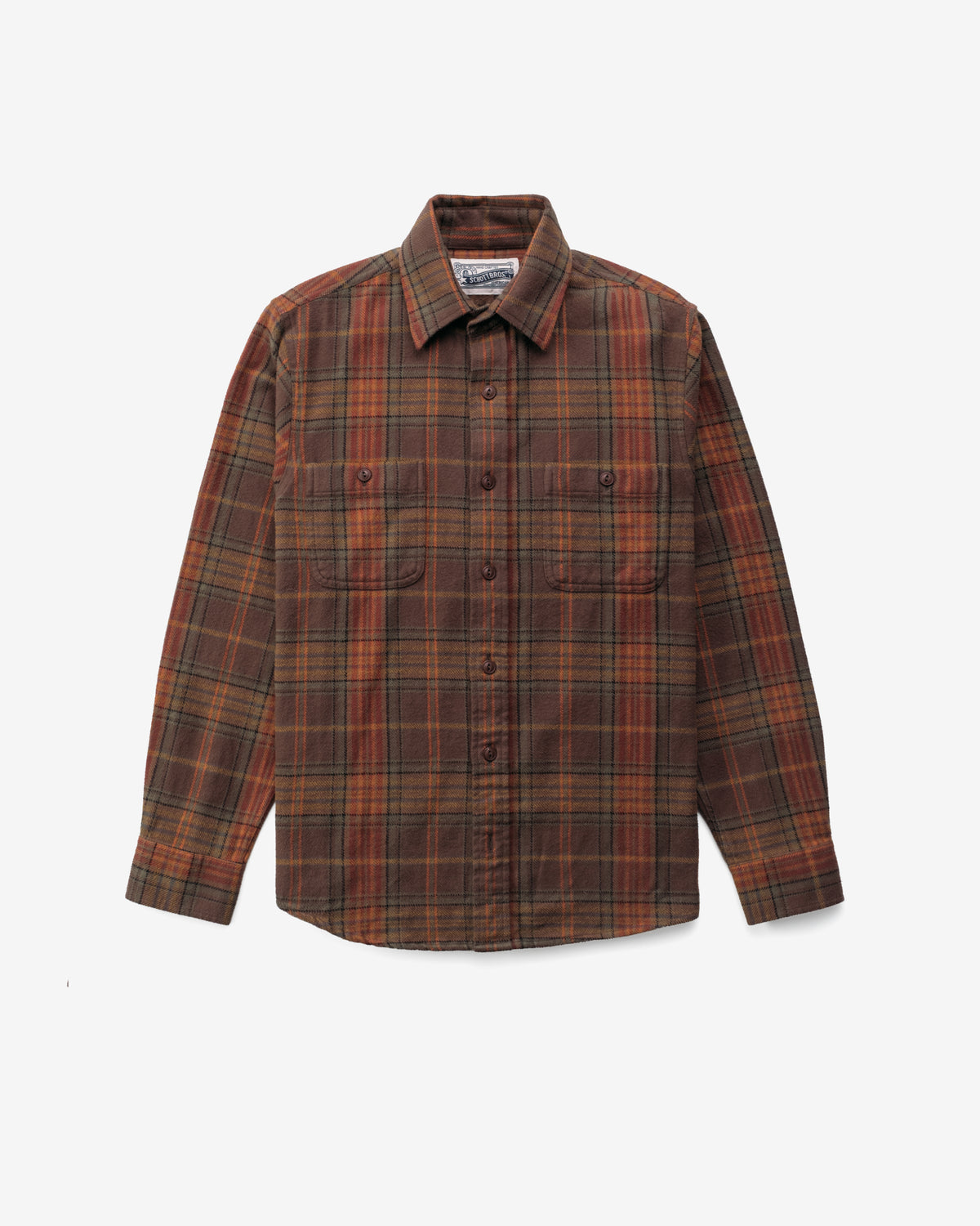 Plaid Cotton Flannel Work Shirt