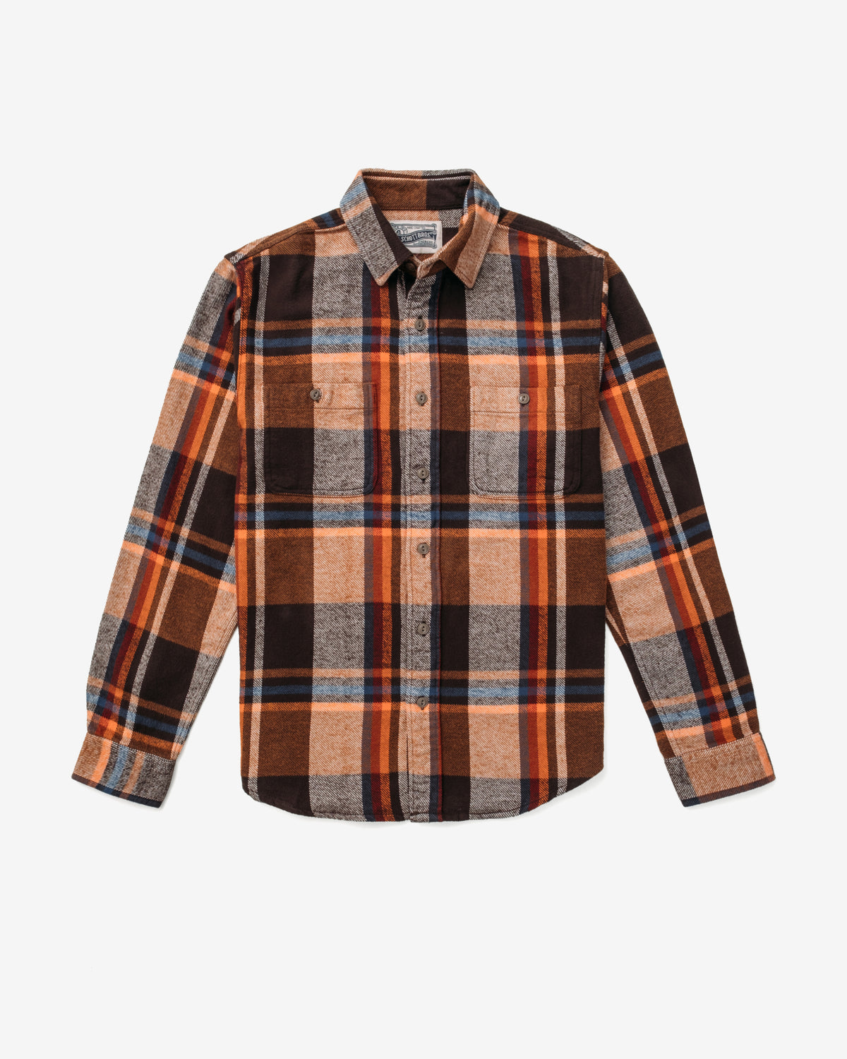 Plaid Cotton Flannel Work Shirt