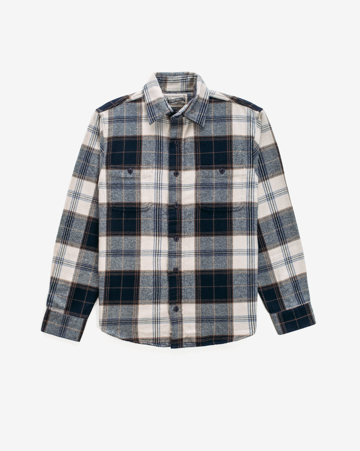 Plaid Cotton Flannel Work Shirt