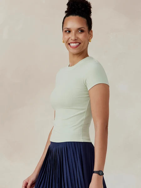 Microlux Rib Short Sleeve T