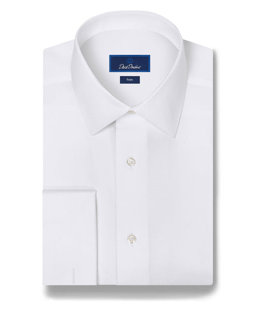 Dobby Weave French Cuff Formal Shirt